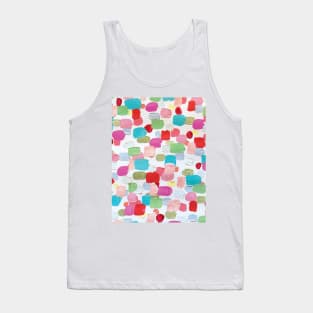 I Love To Paint Aesthetic Bright Paint Brush Strokes Tank Top